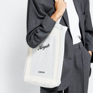axel arigato Blue Oceane Knitted Shopper Tote ssense